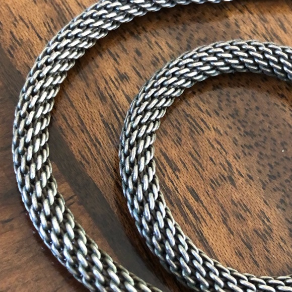 Vintage Retired Brighton Large Mesh Link  Add A Charm  Necklace - Picture 3 of 14